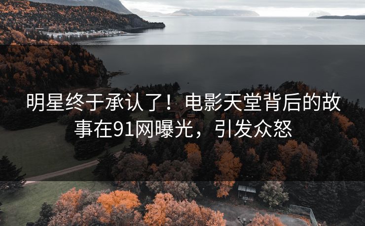 明星终于承认了！电影天堂背后的故事在91网曝光，引发众怒